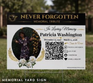 QR Memorial Yard Signs